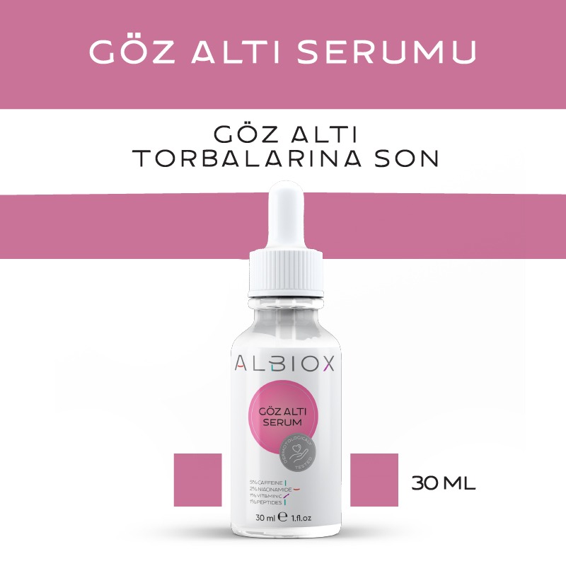 Göz Altı Torbalarına Karşı Serum(caffeine + Niacinamide + Vitamin C + Peptides)30 Ml