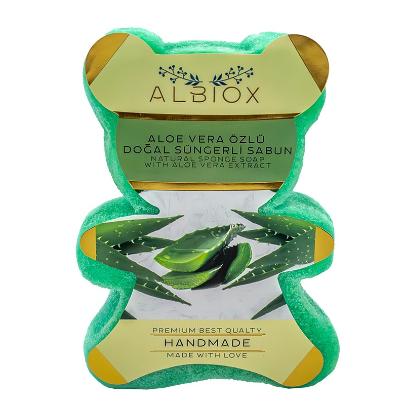 Aloe Vera Özlü Doğal Süngerli Sabun 135 Gr