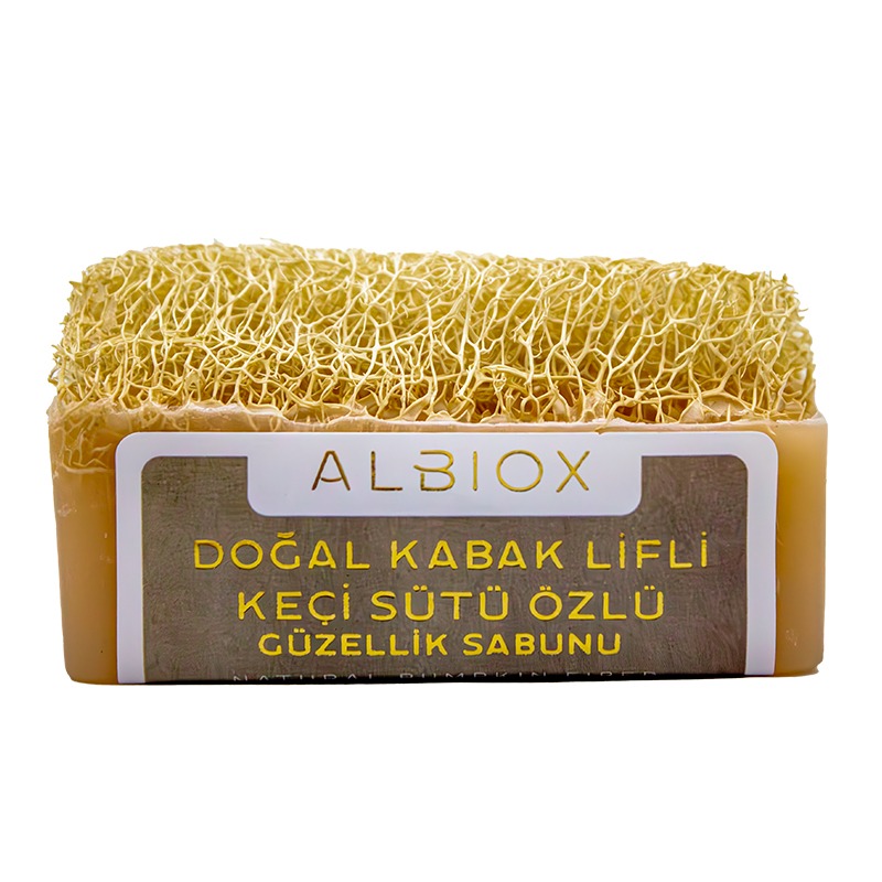 Doğal Kabak Lifli Keçi Sütü Özlü Sabunu 130 Gr