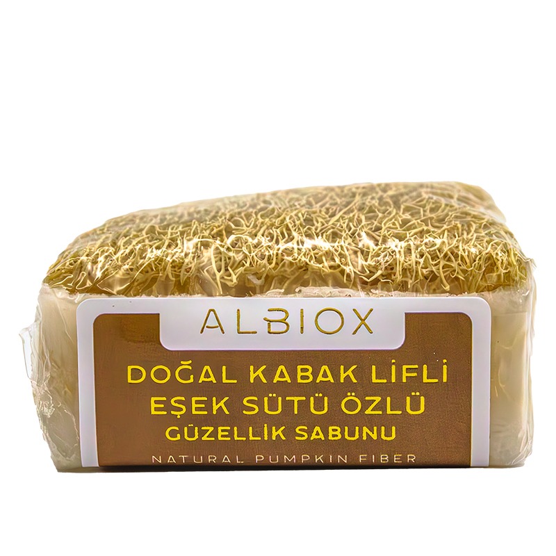 Doğal Kabak Lifli Eşek Sütü ve Bal Sabun 130 Gr