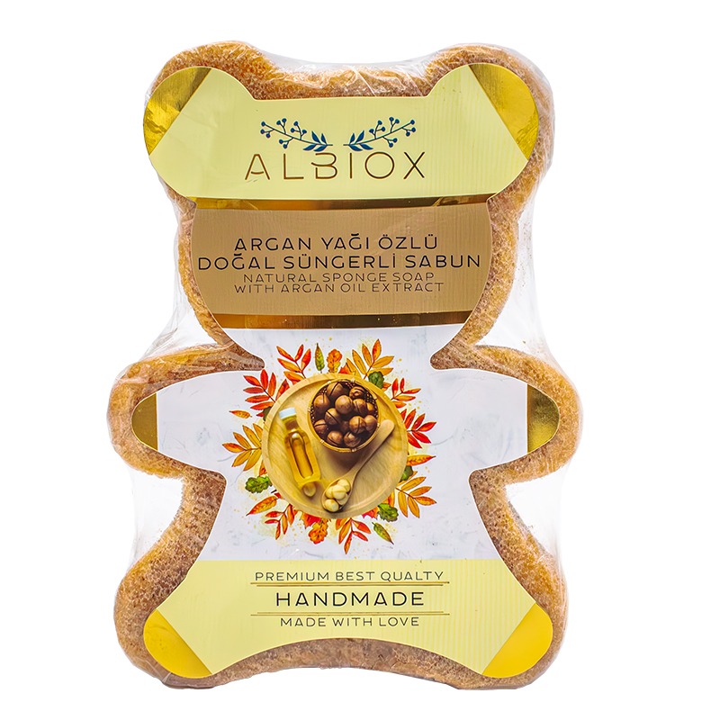 Argan Yağı Özlü Doğal Süngerli Sabun 135 Gr