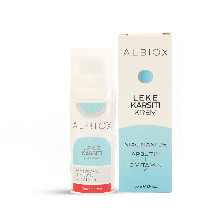 Albiox Leke Karşıtı Aydınlatıcı Krem (Niacinamide + Arbutin + C Vitamin) 50 Ml